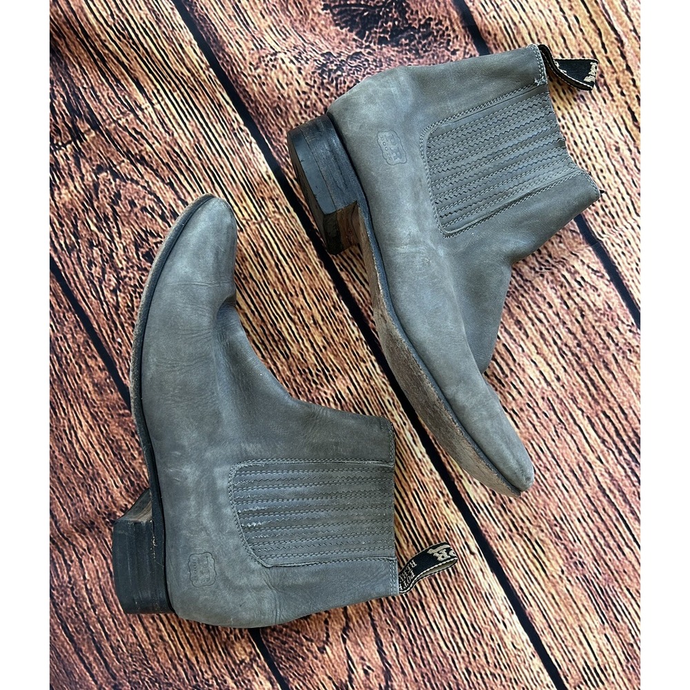 Potro Rebelde Genuine Suede Leather Charro Boots Women's Size 6 Western - Picture 3 of 11
